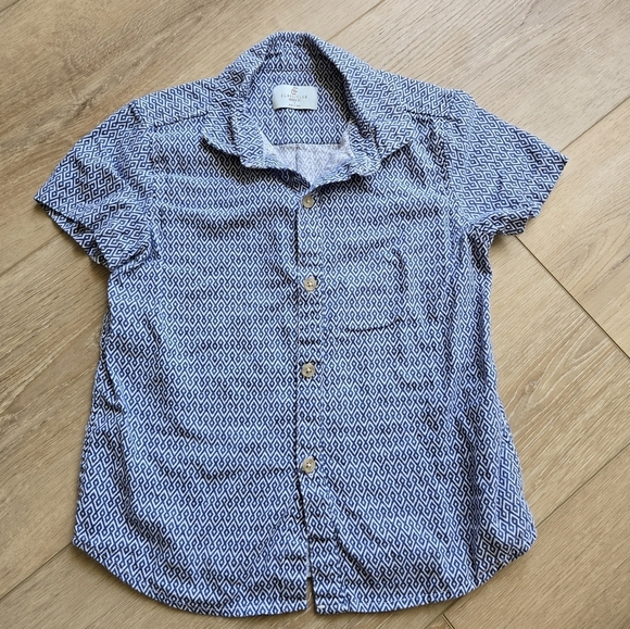 Little Boy Set of 2 short sleeve Class Club 6/7 Blue & Green Shirts EUC - Picture 8 of 12